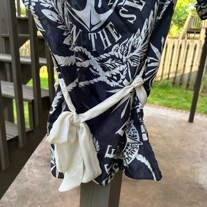 Zara silky oversized tunic beach